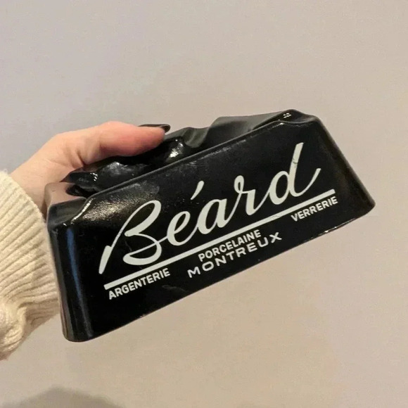 Vintage black ashtray - Picture 4 of 7